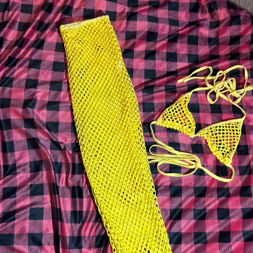 Fish net swim top and cover